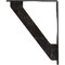 Ekena Millwork Traditional Wrought Iron Bracket, (Single center brace), Antiqued Silver 1 1/2"W x 7 1/2"D x 10"H BKTM01X07X10STRASV - alternate 3